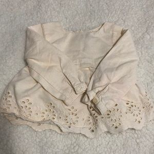 Baby gap cream blouse